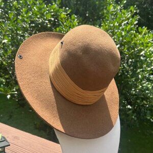 L.L. BEAN 100% Wool Safari Australia Bush Brown HAT
